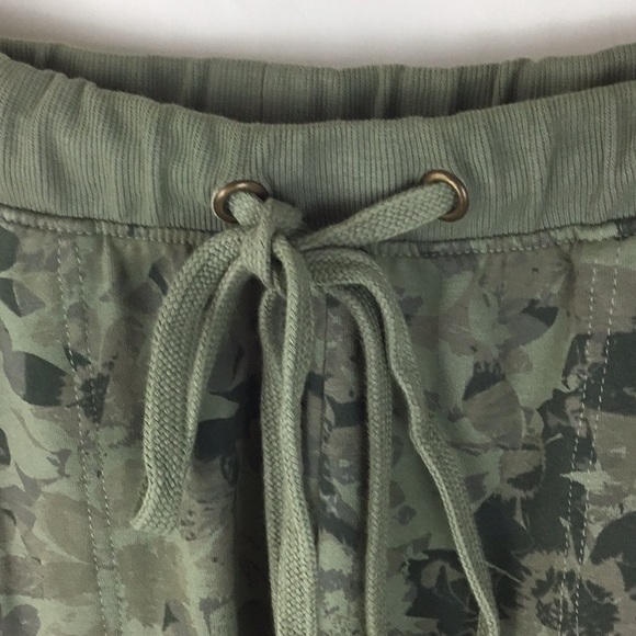 Anthropologie Saturday Sunday Green Floral Joggers - Picture 6 of 12